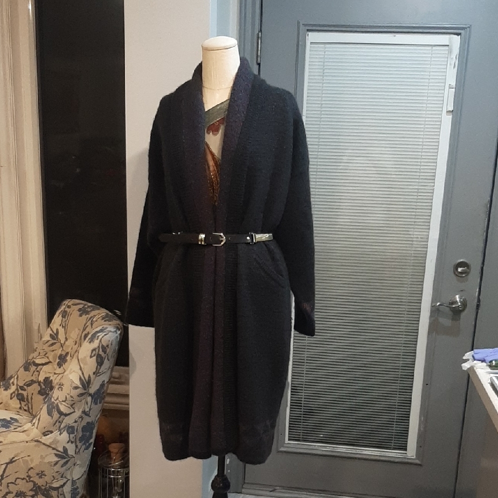 Club Monaco Dark Gray Belted Cardigan